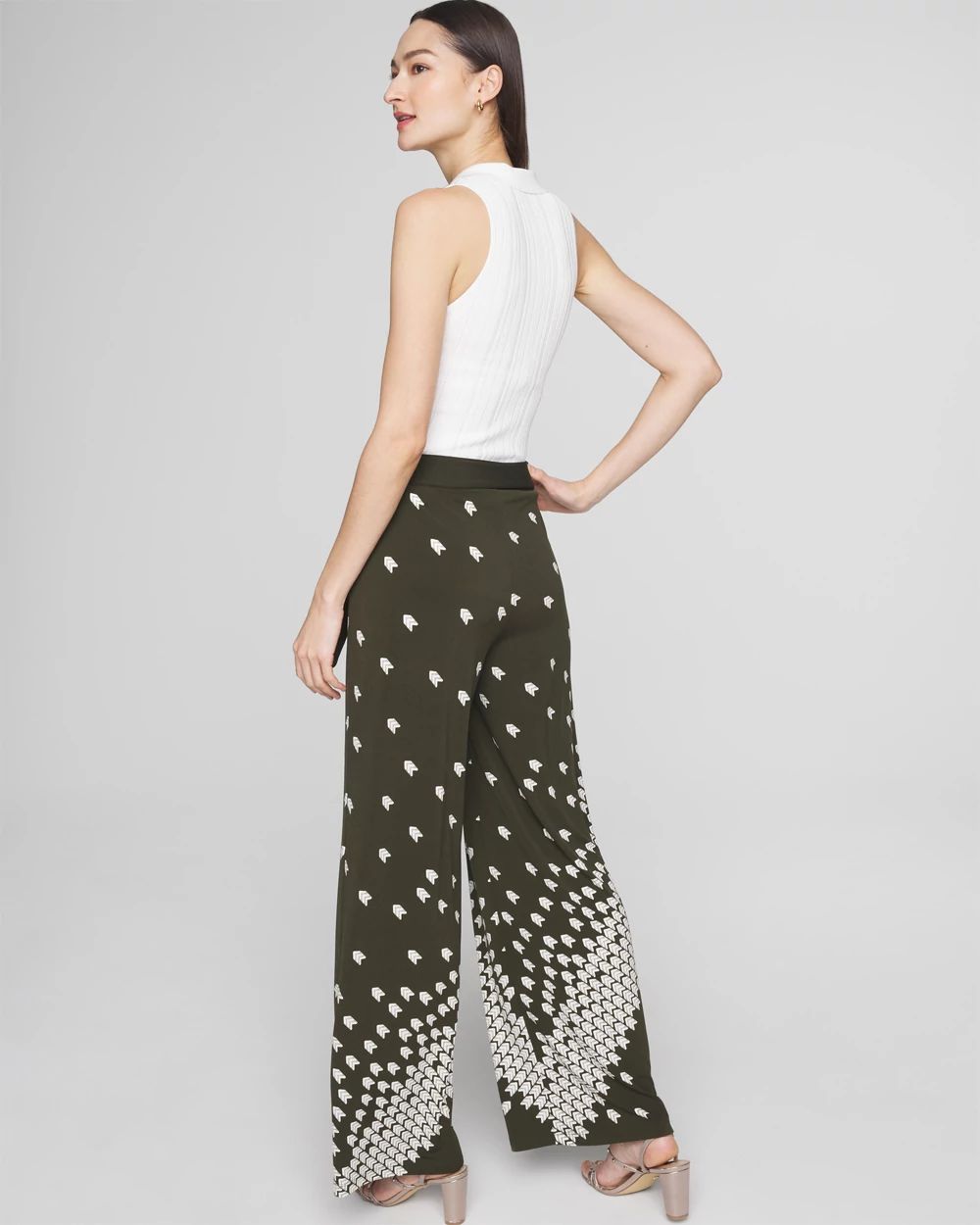 Matte Jersey Wide-Leg Pants click to view larger image.