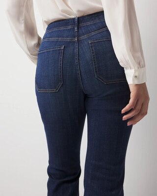 Chain Detail High-Rise Bootcut Jean click to view larger image.