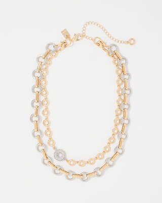 Links + Rings Convertible Necklace click to view larger image.