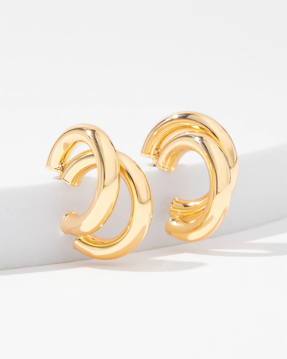 Gold Double Hoop Earrings