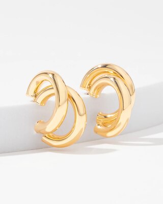 Gold Double Hoop Earrings