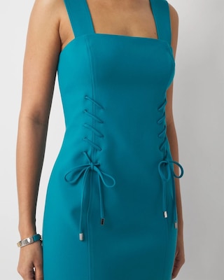 Square Neck Sleeveless Dress click to view larger image.