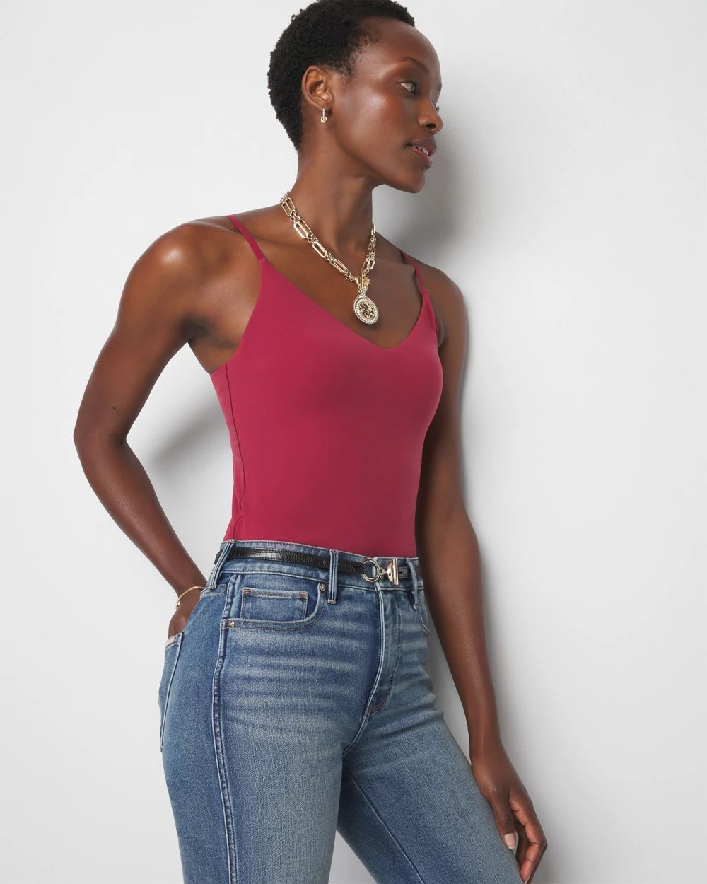 WHBM FORME™ All Ways Stretch V-Neck Cami