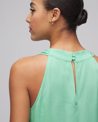 Crinkle Halter Romper