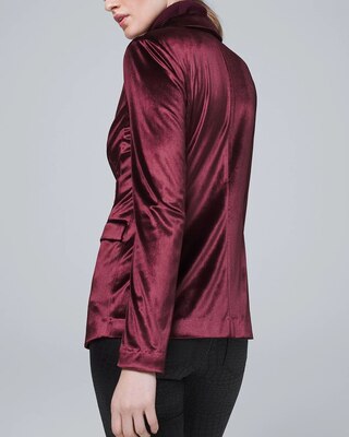 Velvet Long-Line Blazer