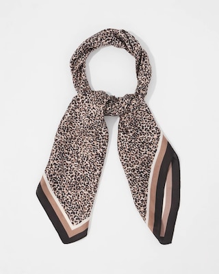 Leopard Print Square Scarf click to view larger image.