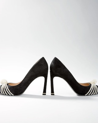 Pearl Knot High Heel Pump