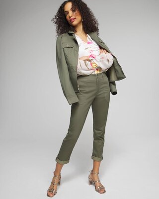 Outlet WHBM Utility Crop Pants