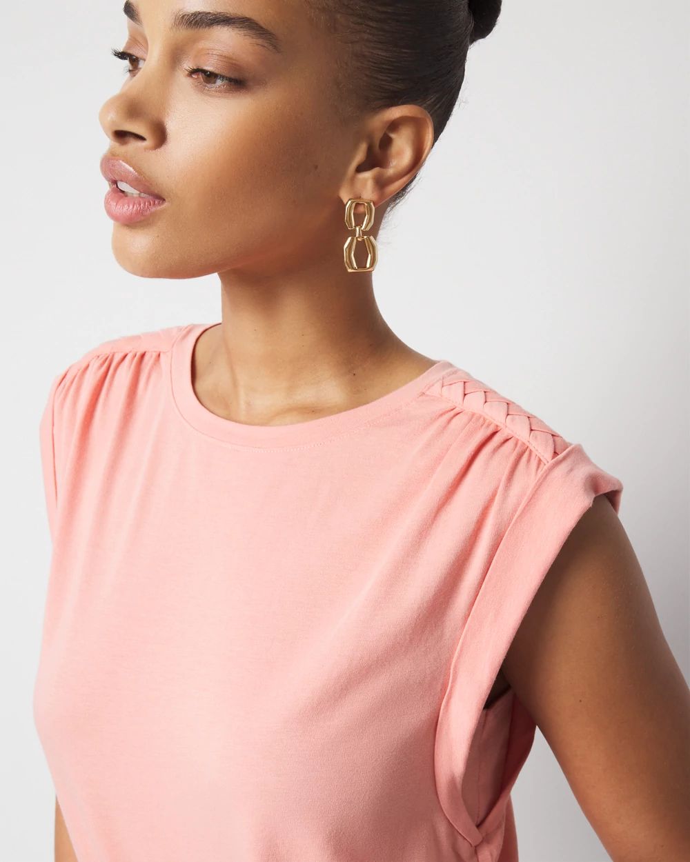 Braided Shoulder Tee