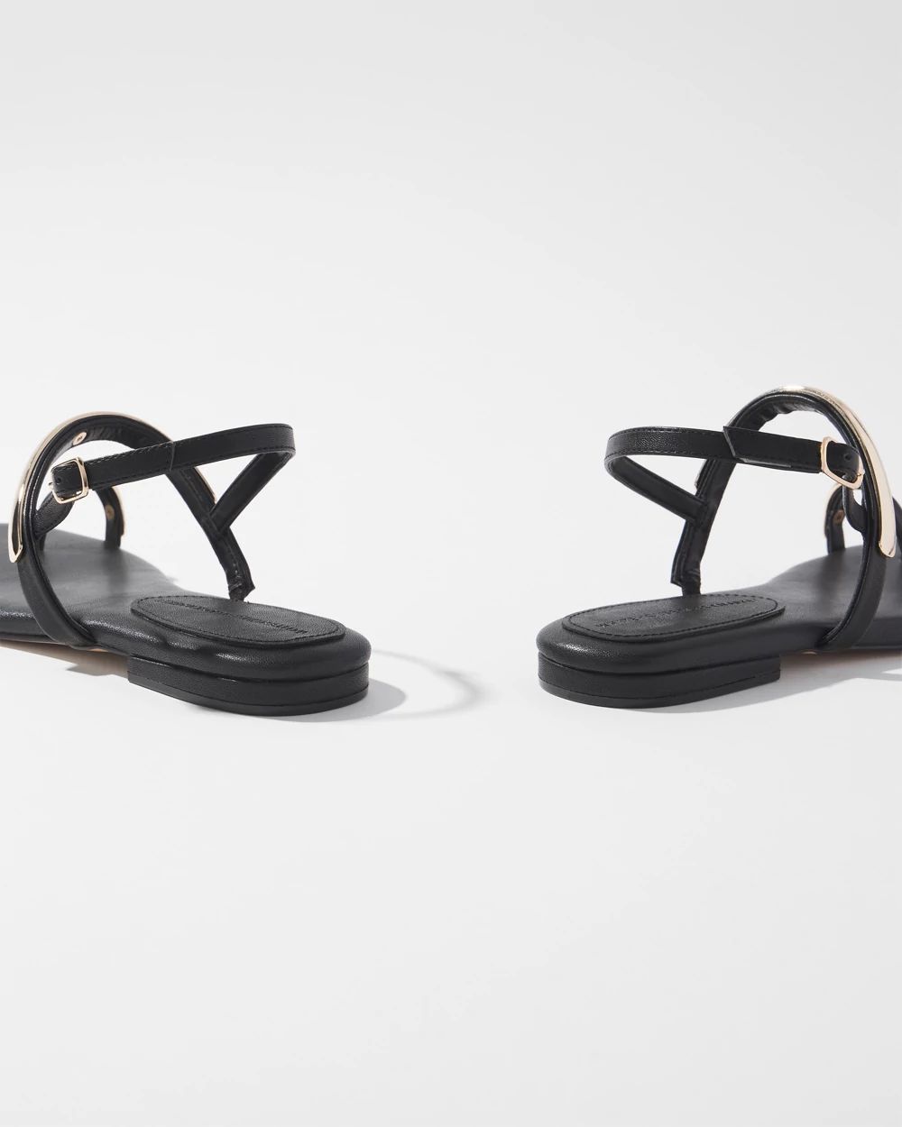Gold Hardware Flat Sandal