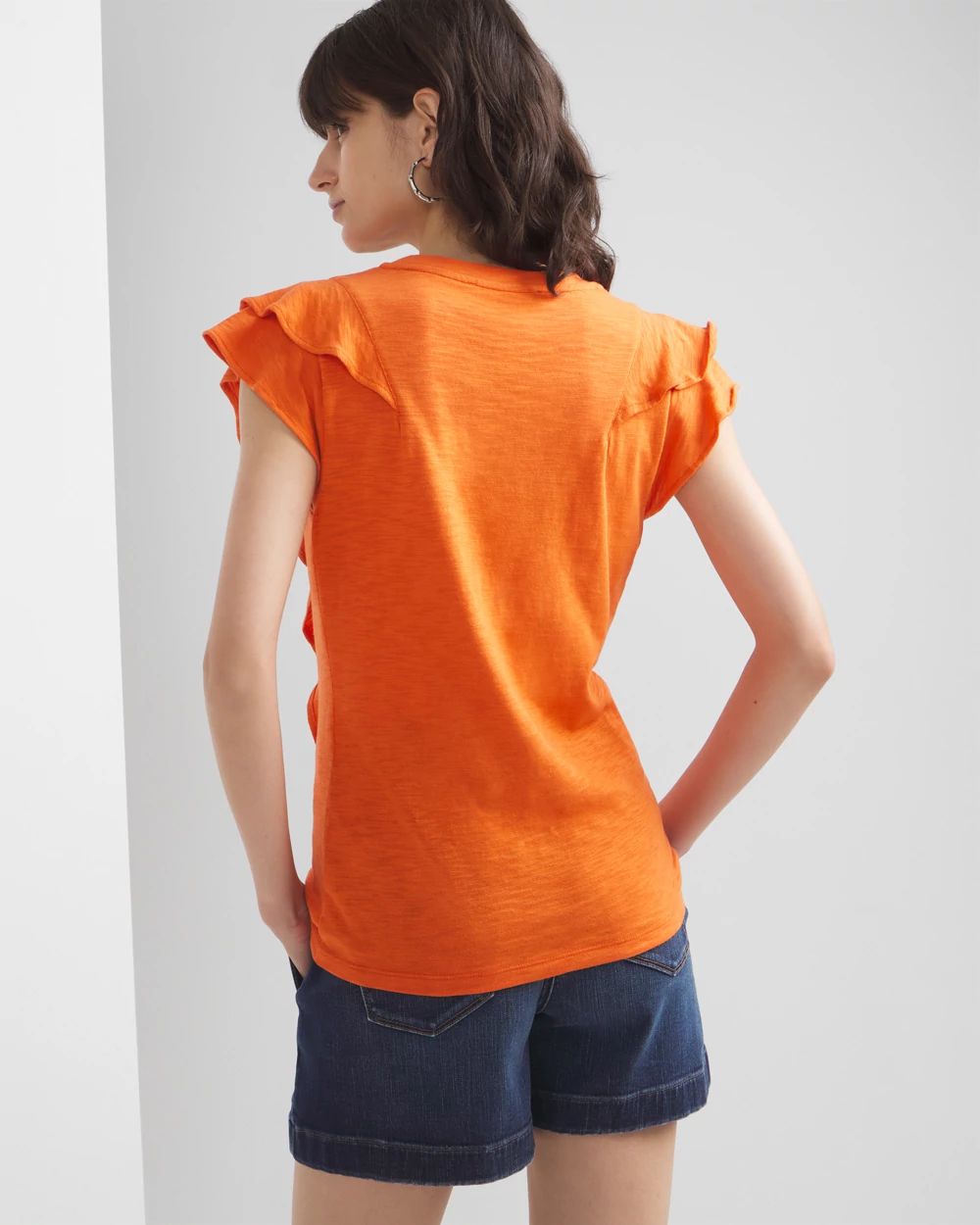 Ruffle Sleeve Tee