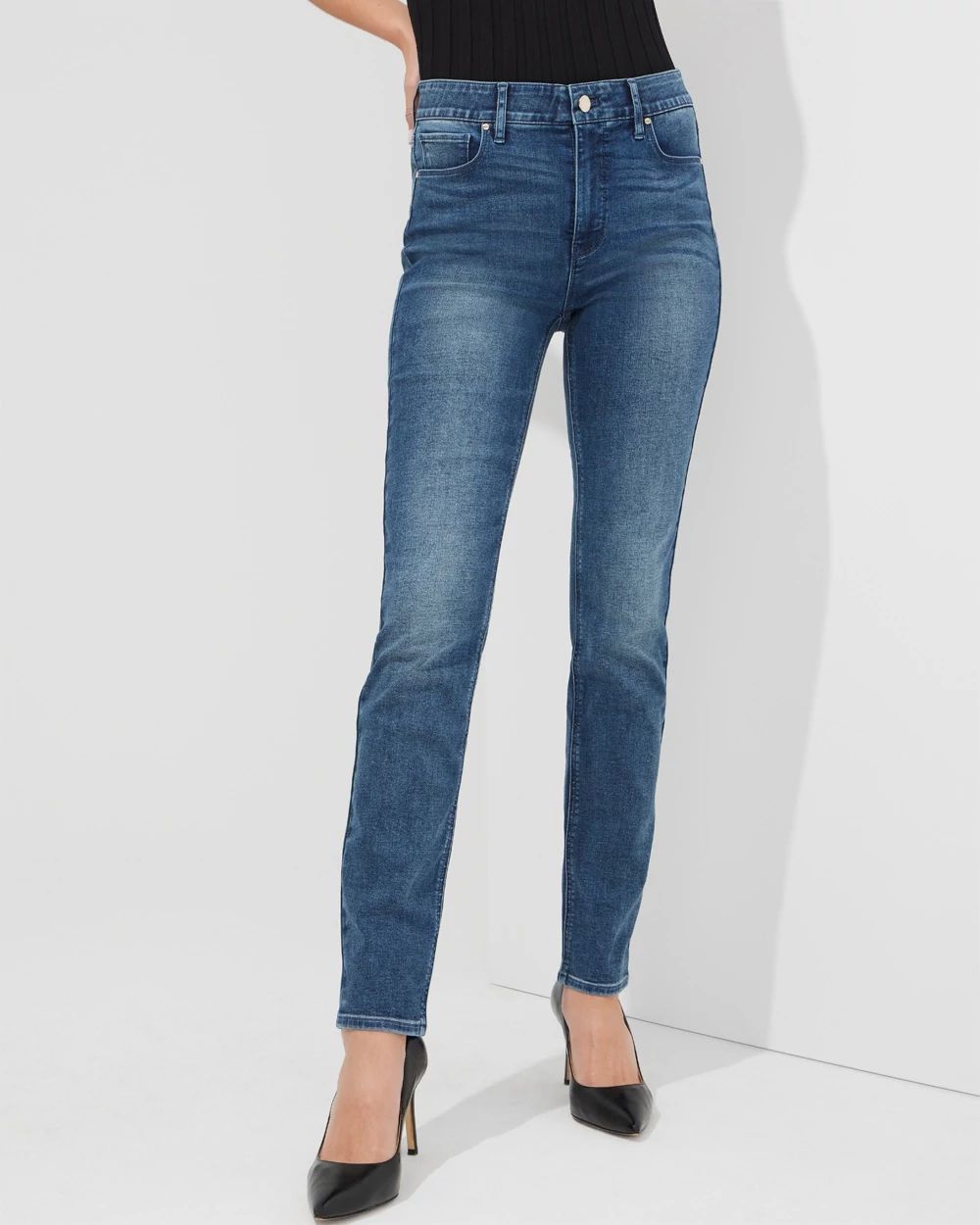 Outlet WHBM High-Rise Slim Jeans