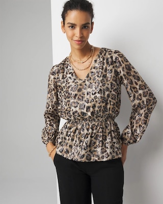 Leopard Print Blouse