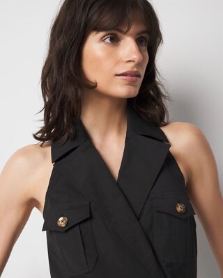 Trench Wrap Mini Dress click to view larger image.