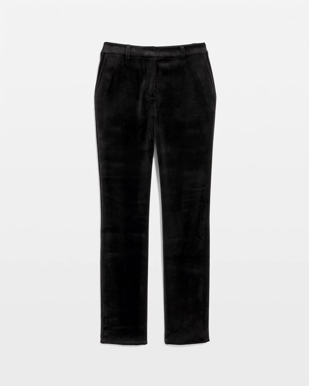 Elle Velvet Slim Ankle Pant