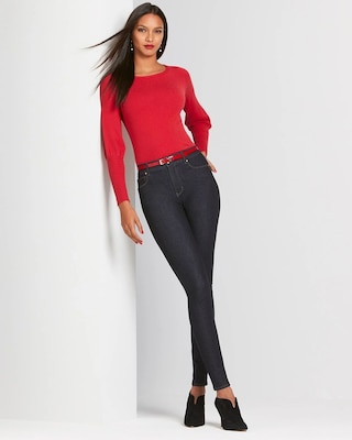 High-Rise Sculpt Fit Skinny Jeans click to view larger image.