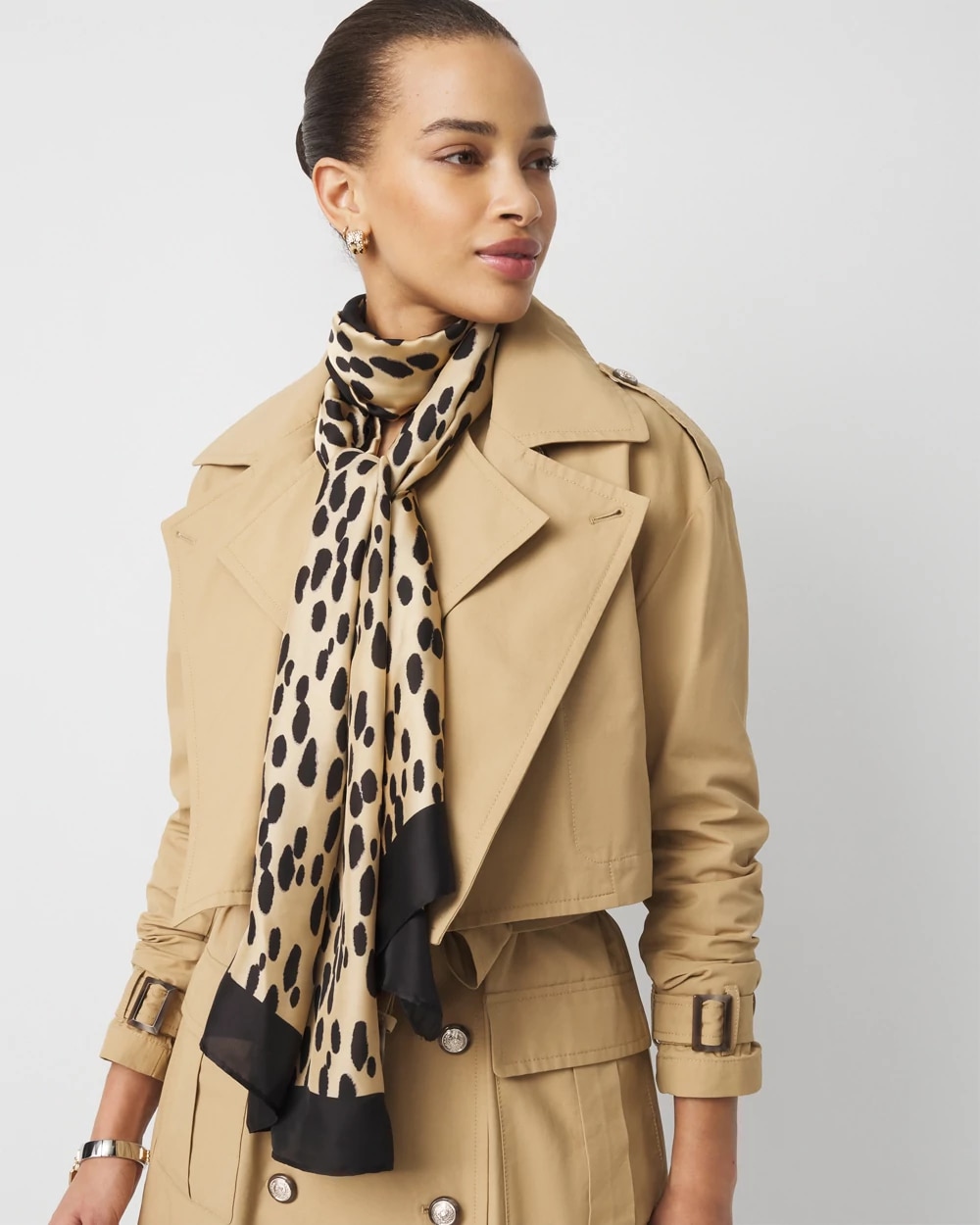 Dotted Oblong Scarf