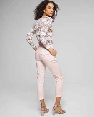 Outlet WHBM Mid-Rise Utility Crop Pants click to view larger image.