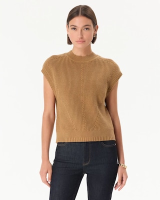 Mock Neck Sweater Vest