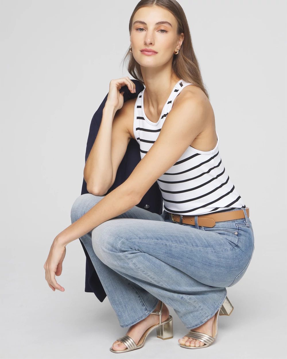 WHBM FORME™ Ribbed Stretch Tank