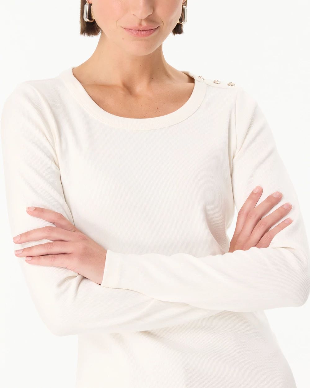 Ribbed Long Sleeve Top click to view larger image.