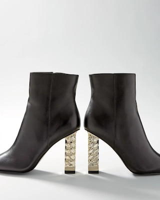 Chain High Heel Bootie