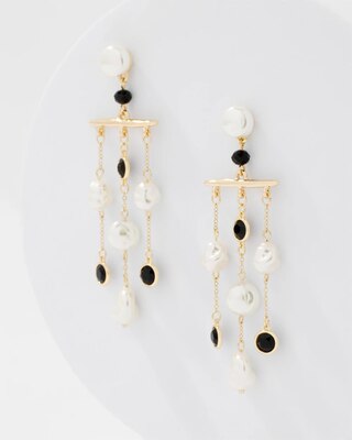 Black + White Statement Earrings click to view larger image.