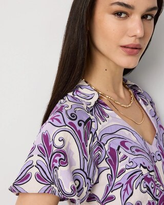 Ruffle Hem Mini Dress click to view larger image.