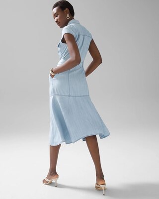 Utility Denim Shirt Dress