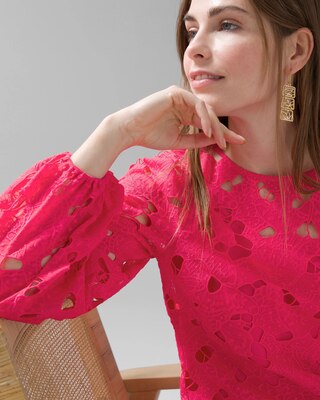 Embroidered Butterfly Blouse