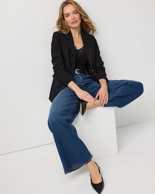 Ruched Sleeve Blazer click to view larger image.