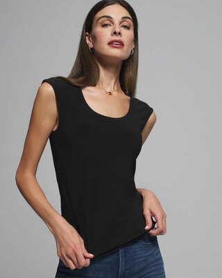Outlet WHBM Cap Sleeve Scoop Neck Top