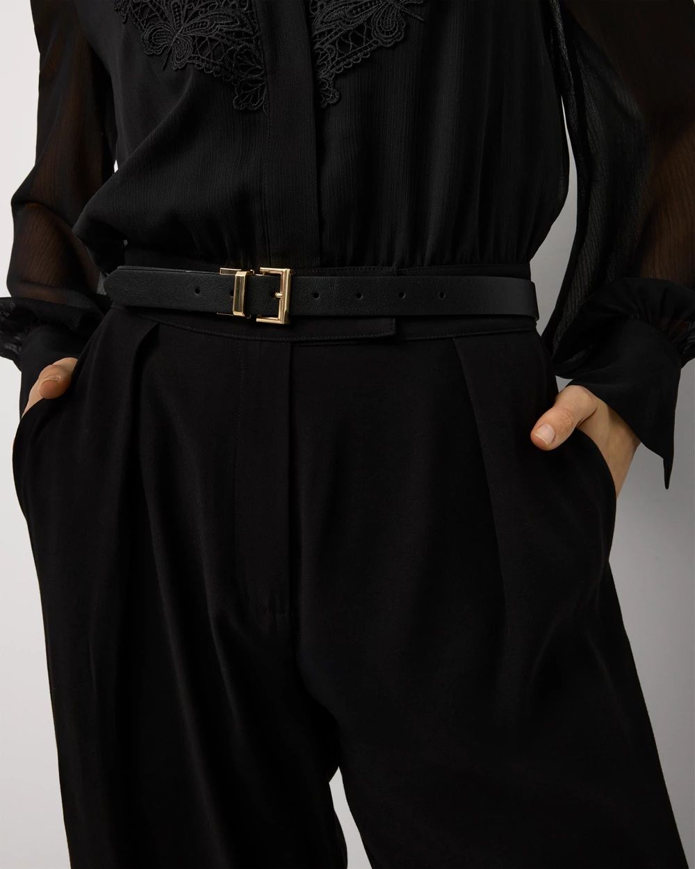 Neutral + Ecru Reversible Belt