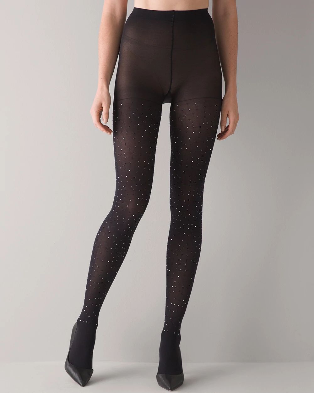 Black Embellished Tights