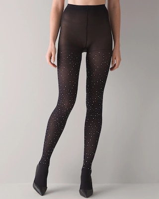 Black Embellished Tights