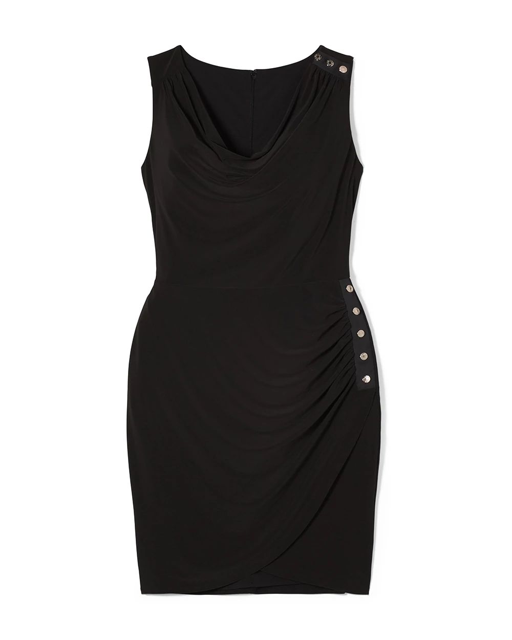 Sleeveless Matte Jersey Shirred Dress
