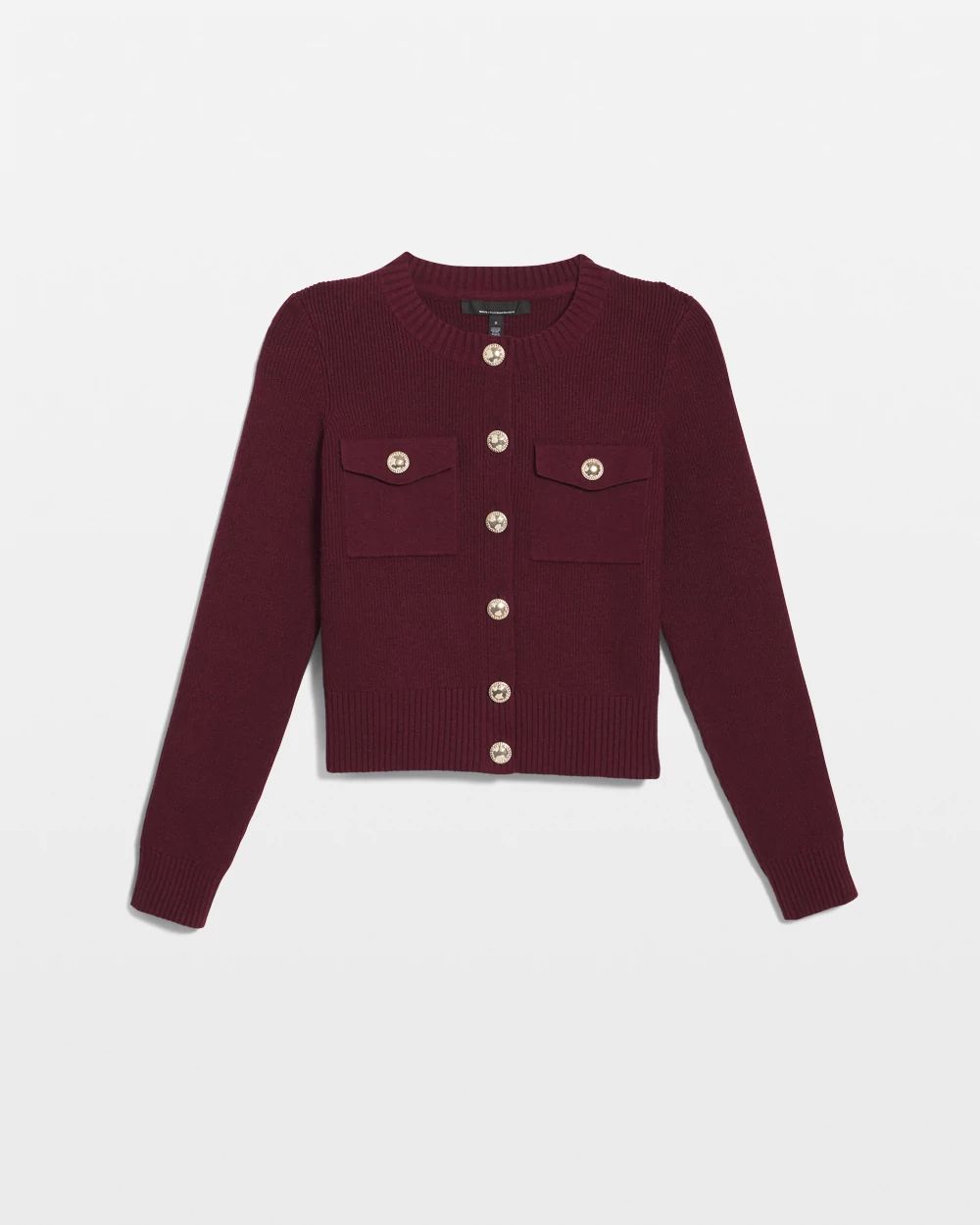 Petite Button-Front Cardigan