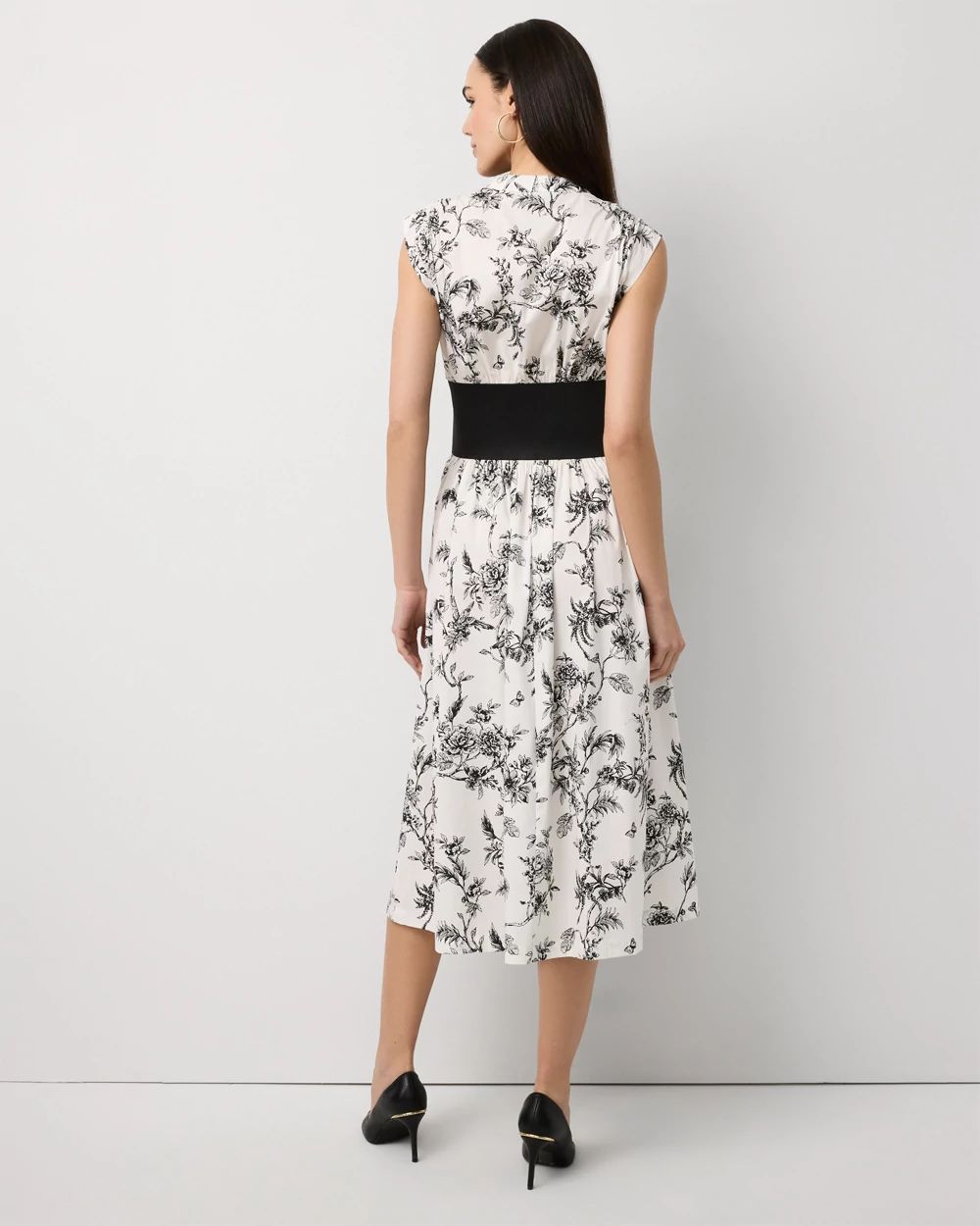 Belted Midi Dress click to view larger image.