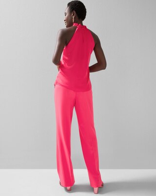 Ruffle Neck Halter Top