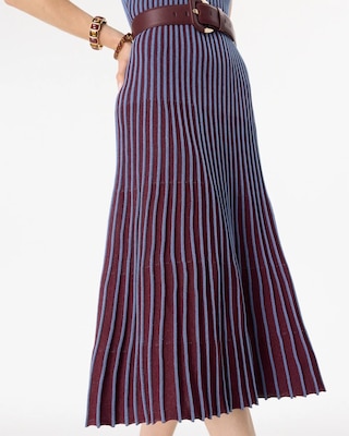 V-neck Midi Sweater Dress click to view larger image.