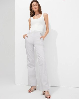 Outlet WHBM Extra High Rise Sateen Trousers