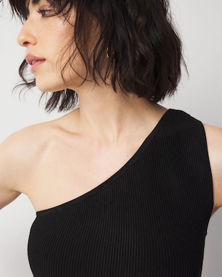WHBM FORME™ Sculpt Stretch One Shoulder Sweater click to view larger image.