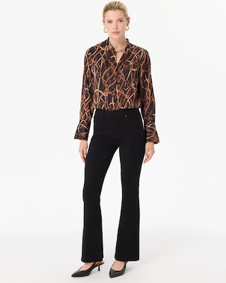 Petite High-Rise Flare Jean