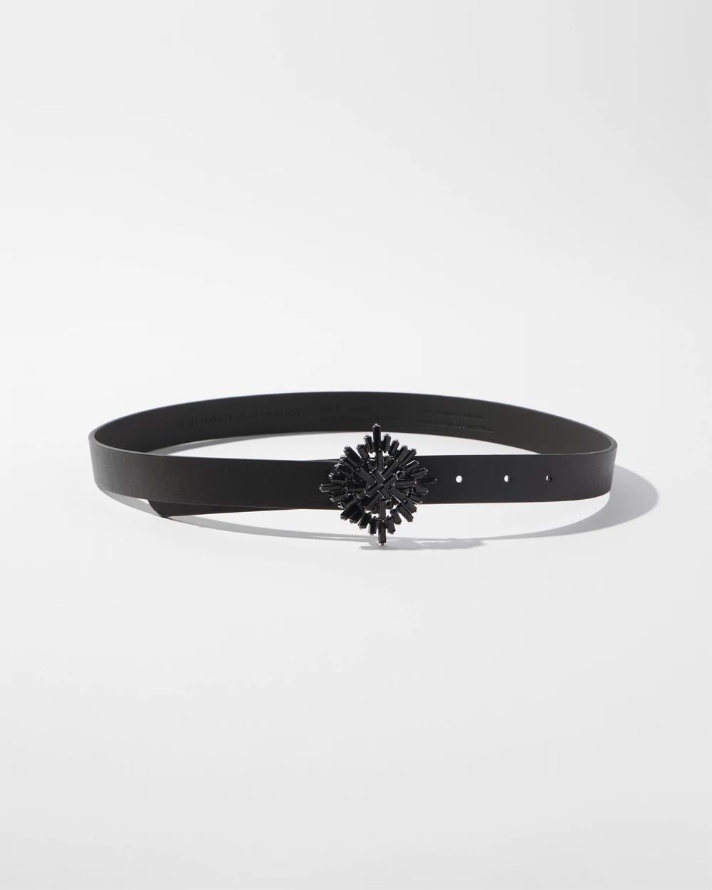 Hematite Starburst Buckle Pant Belt
