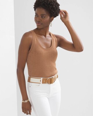 Shimmery Crochet Tank