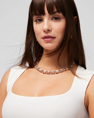12K Gold Reversible Single Strand Necklace