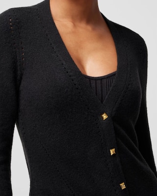 Petite Long Sleeve Boyfriend Cardigan click to view larger image.