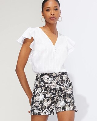 Outlet WHBM Flutter-Sleeve Blouse