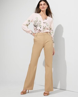 Outlet WHBM Extra High Rise Sateen Trousers