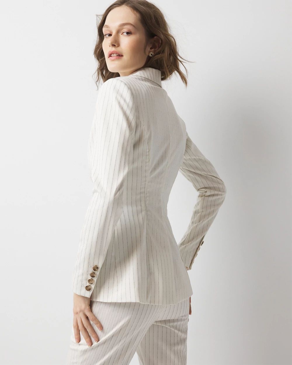 WHBM® One-Button Blazer in Pinstripe